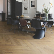 Кварц вінілова плитка для підлоги Quick-Step Pristine Herringbone Fall oak brown SGHBC20334